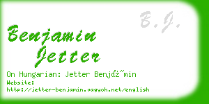 benjamin jetter business card